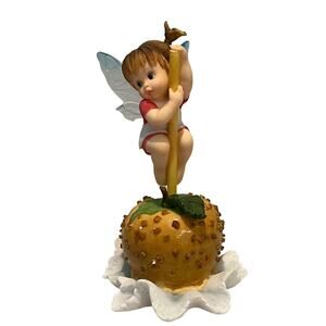My Little Kitchen Fairies Caramel Apple Fairie Nuts Stick Fairy Girl 6" Figurine